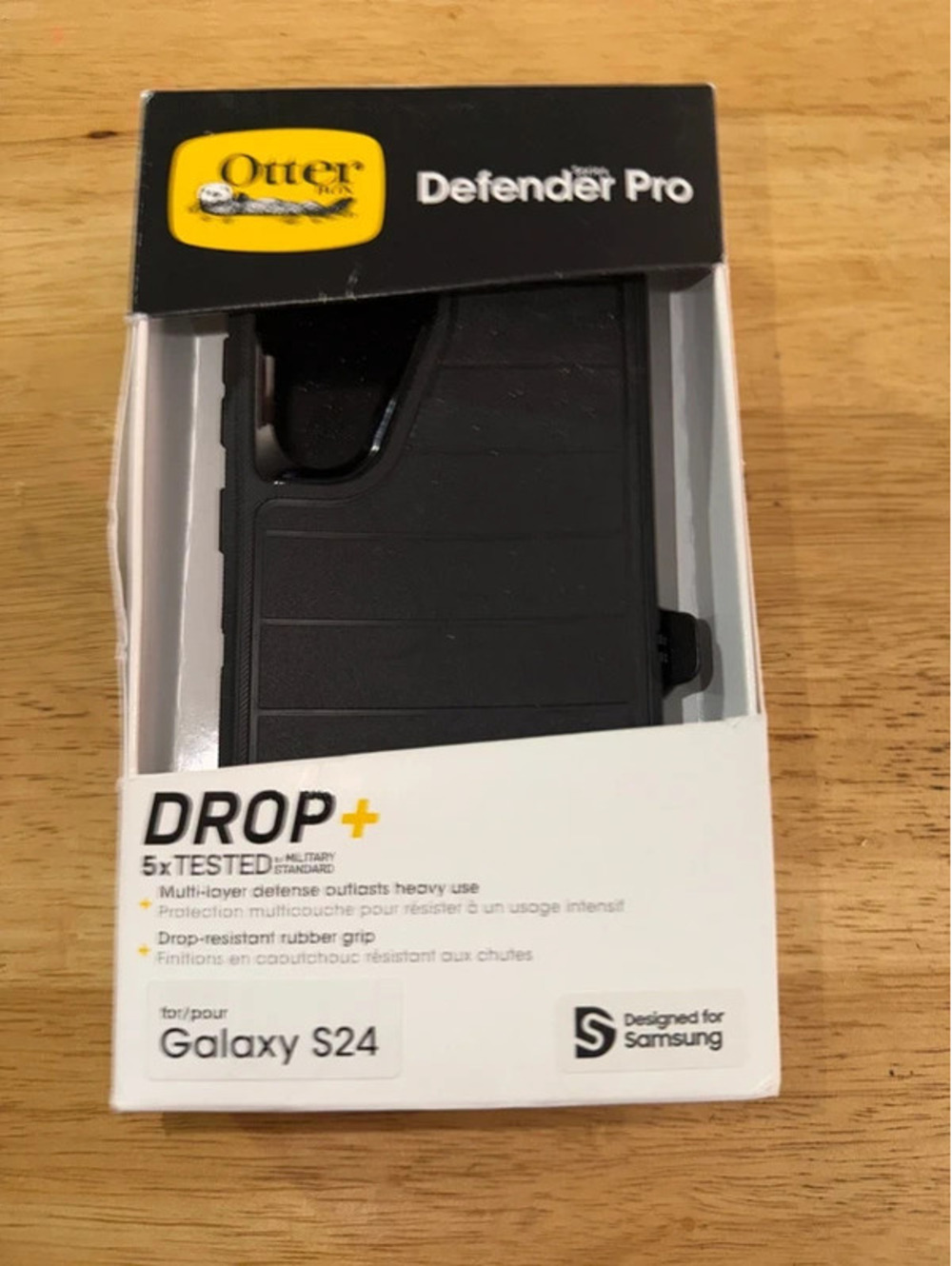 OtterBox Defender Pro Samsung Galaxy S24 Black Heavy Duty Case New